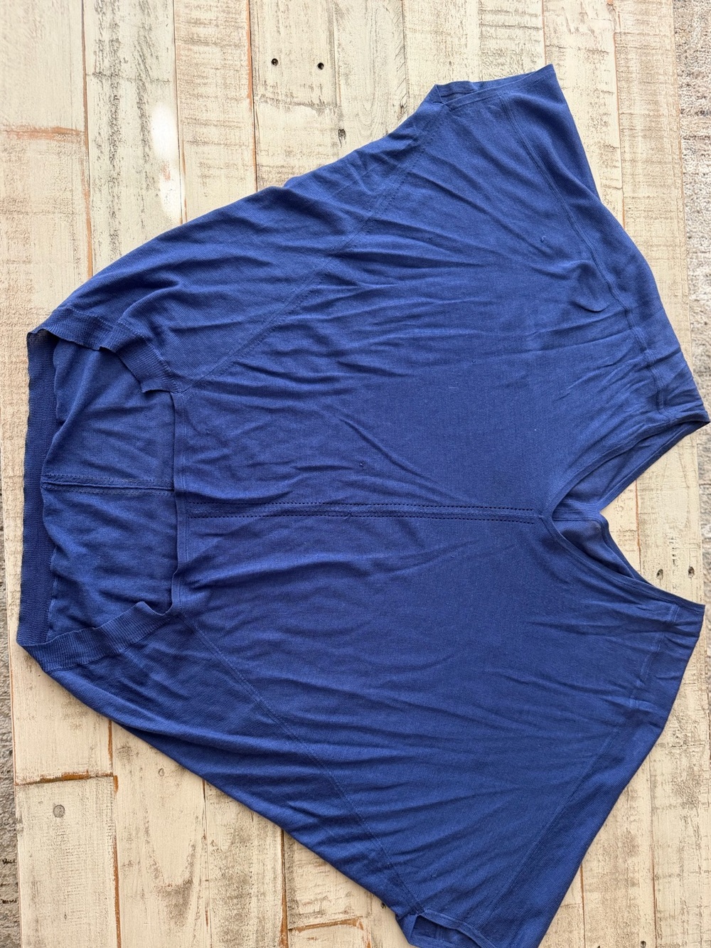 L.A.M.B. Navy Blue V-Neck Dolman Sleeve Tunic